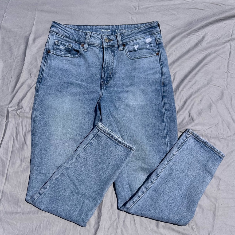 Women’s Old Navy High Rise O.G. Straight light blue jeans